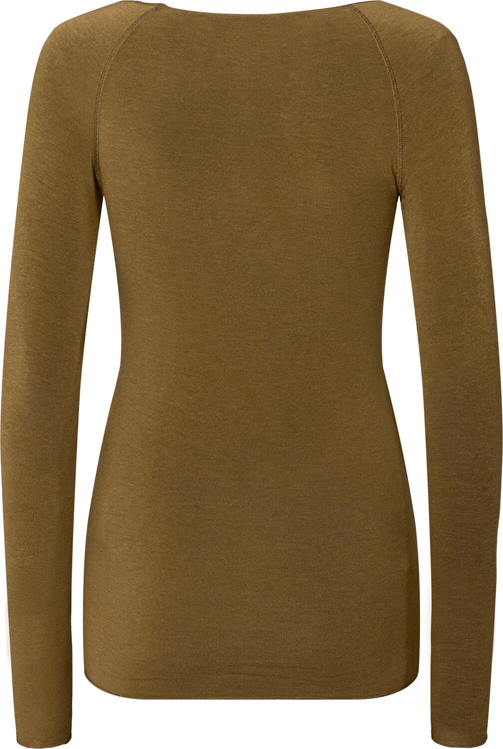 Amalie Wool langærmet t-shirt - Kangaroo